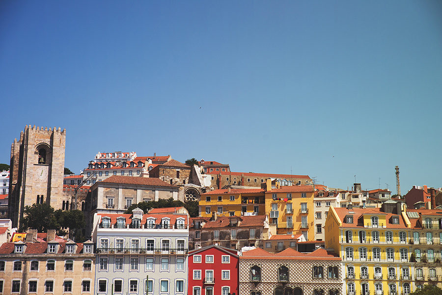 Alfama is one of the oldest districts of Lisbon, Portugal. Alepa Katerina . Layer Photography